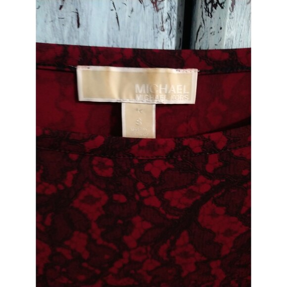 Michael Kors Lace Print Long Sleeve Dress Small Feminine Y2K Vintage Cottage... - Picture 4 of 9